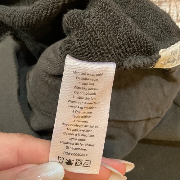 rag & bone Terri Wide Leg Sweatpants Black Women’s Medium - Picture 11 of 12